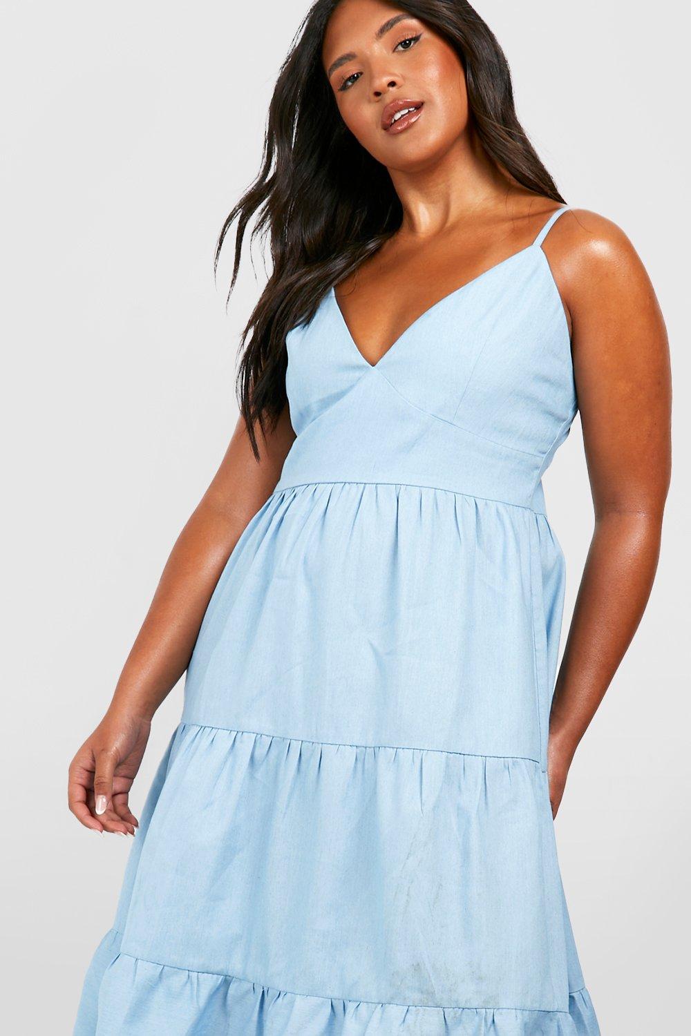 Light blue hotsell midi dress uk